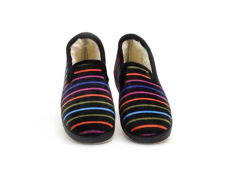 La Maison De L Espadrille 7678F 5 Noir Chaussons Femme