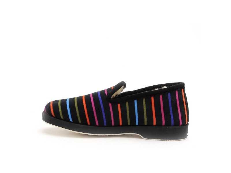 La Maison De L Espadrille 7678F 5 Noir Chaussons Femme