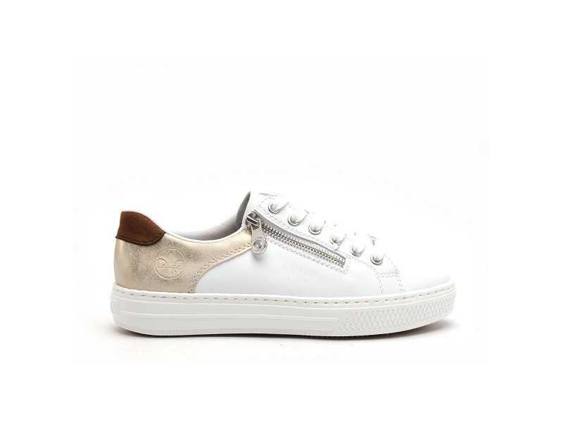 Rieker L59A1 Blanc Baskets Basses Femme