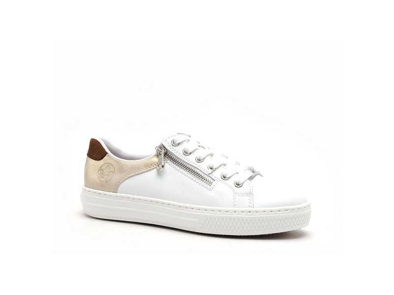 Rieker L59A1 Blanc Baskets Basses Femme