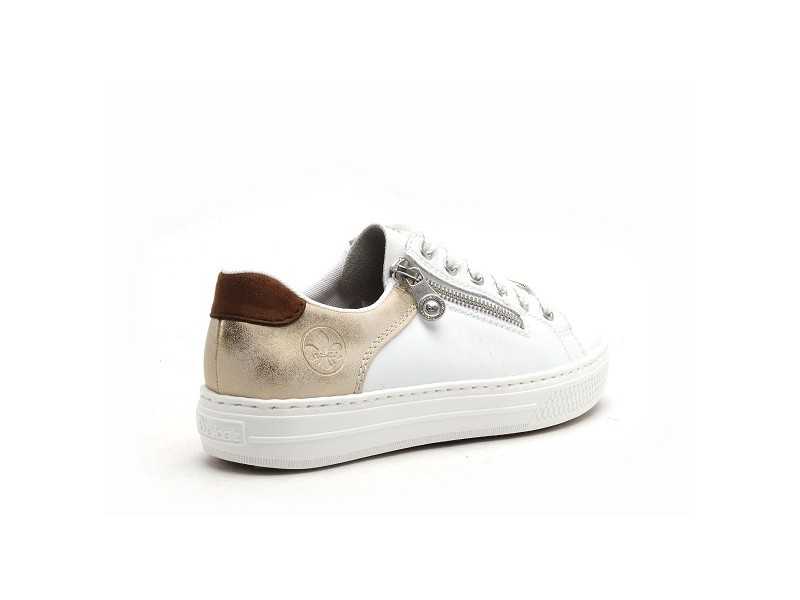 Rieker L59A1 Blanc Baskets Basses Femme