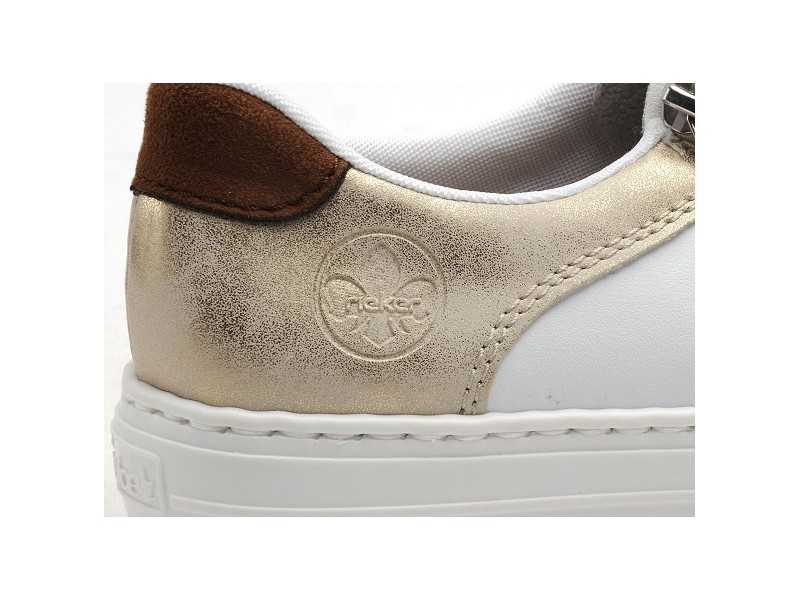 Rieker L59A1 Blanc Baskets Basses Femme