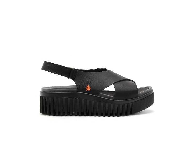 Art 1574 BRINTON Noir Sandales à Talons Femme