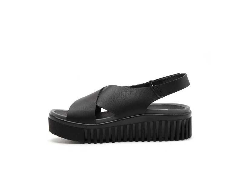 Art 1574 BRINTON Noir Sandales à Talons Femme