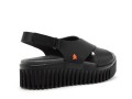 Art 1574 BRINTON Noir Sandales à Talons Femme