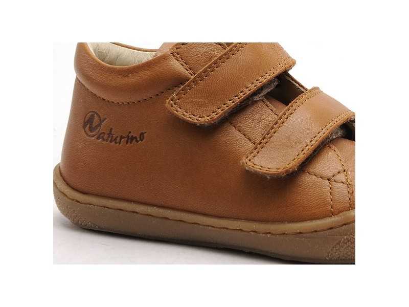 Barefoot Amur VL Nappa Spazz – Scarpe Prime Passi In Pelle Morbida – Suola Gomma Antiscivolo – Chiusura Velcro – Colore Bone Sage