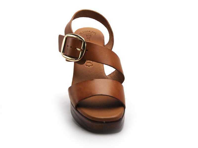 Eva Frutos 5620 Marron Sandales à Talons Femme