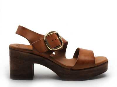 Eva Frutos-5620 Marron-Sandales à Talons Femme