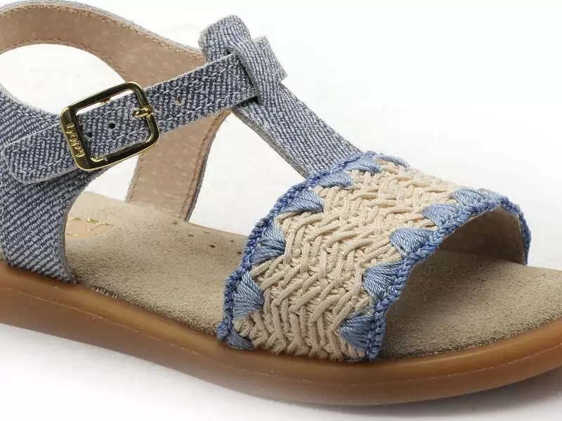 Bopy EPIDAURE Bleu Sandales Fille