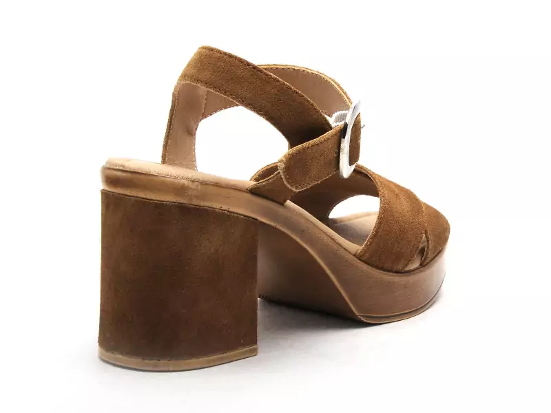 Gr TANA Marron Sandales à Talons Femme