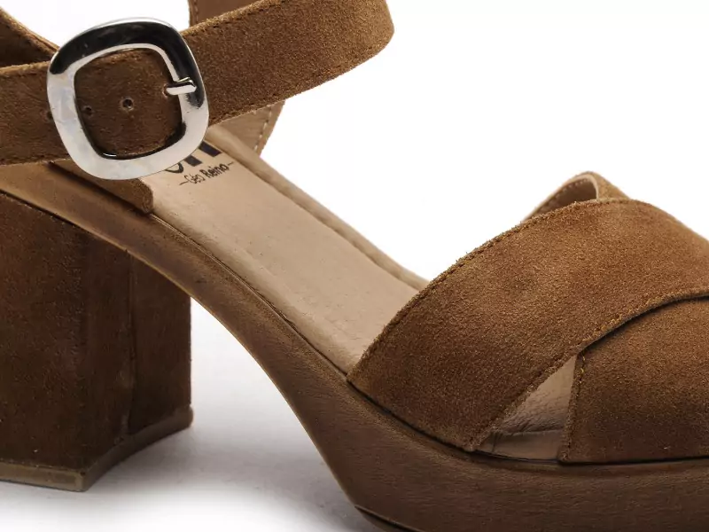 Gr TANA Marron Sandales à Talons Femme