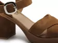 Gr TANA Marron Sandales à Talons Femme