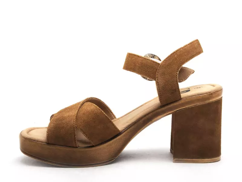 Gr TANA Marron Sandales à Talons Femme