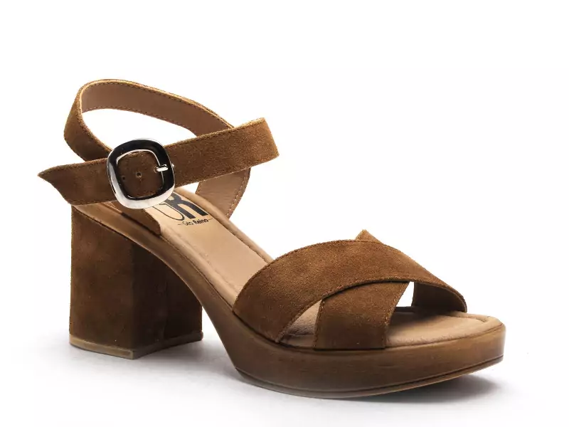 Gr TANA Marron Sandales à Talons Femme