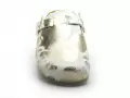 Plakton BLOG ANIMAL PRINT Blanc Mules et Sabots Plats Femme