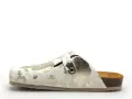 Plakton BLOG ANIMAL PRINT Blanc Mules et Sabots Plats Femme