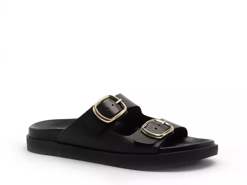 I am 6 019 282 Noir Mules et Sabots Plats Femme