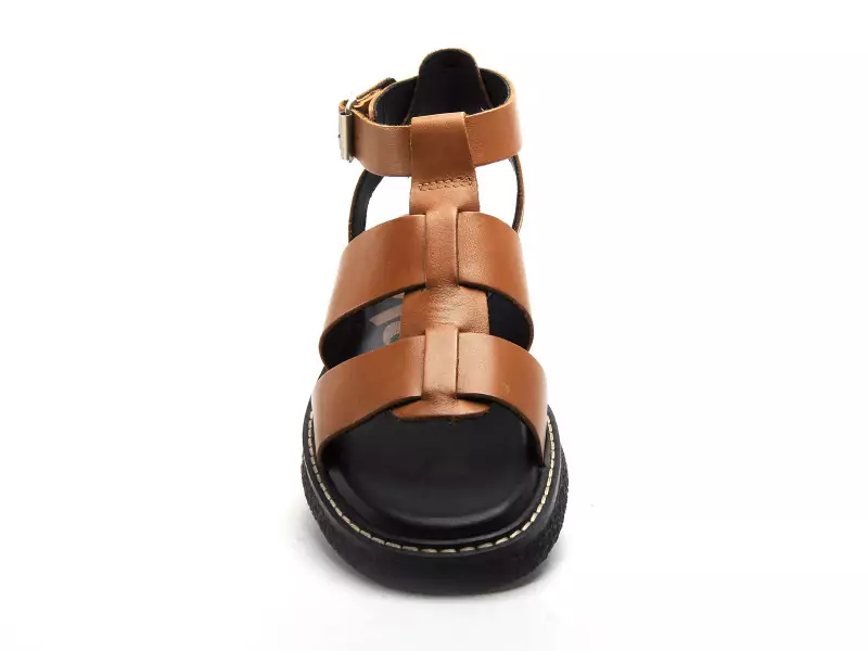 Kickers KICKLILA Marron Sandales Plates Femme