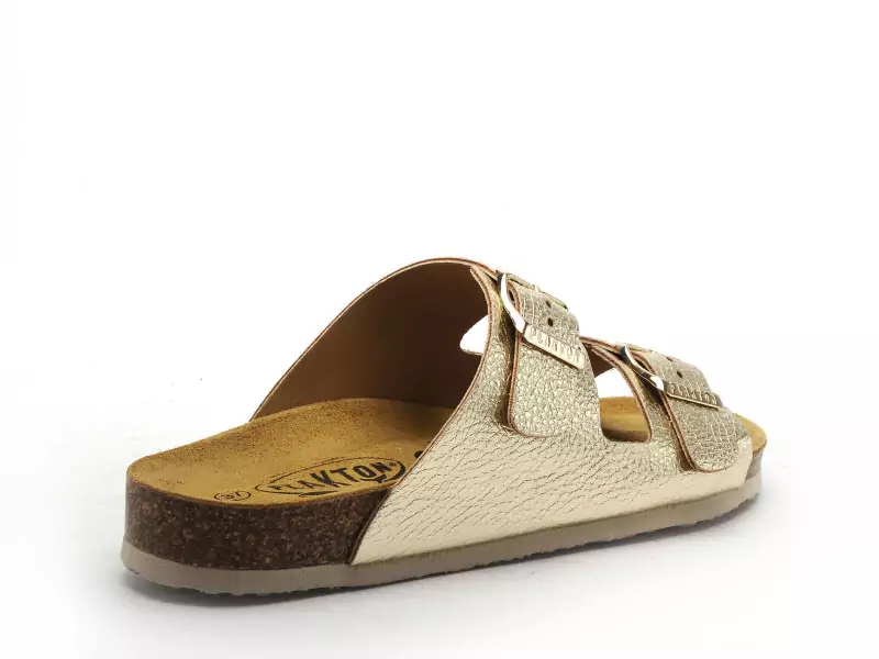 Plakton BETA 180010 Or Mules et Sabots Plats Femme