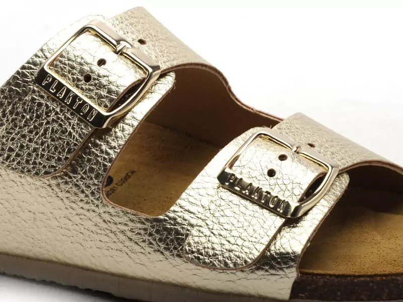 Plakton BETA 180010 Or Mules et Sabots Plats Femme