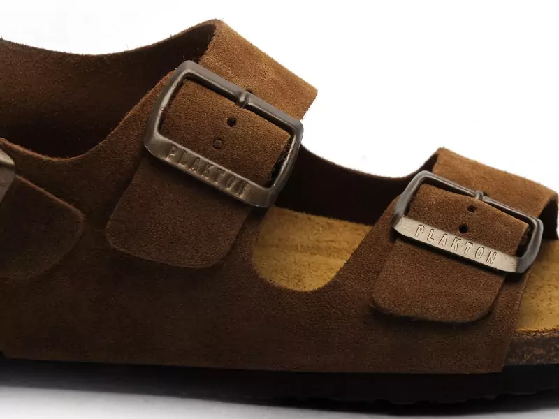 Plakton BAKU 185113 Marron Sandales Plates Femme
