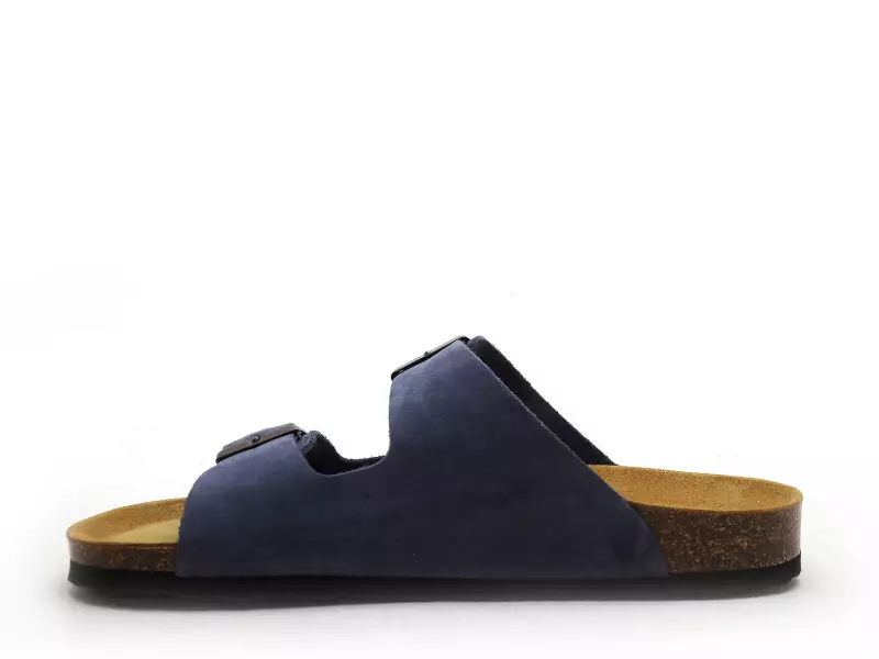 Plakton BETA 180010 Bleu Mules et Sabots Plats Femme