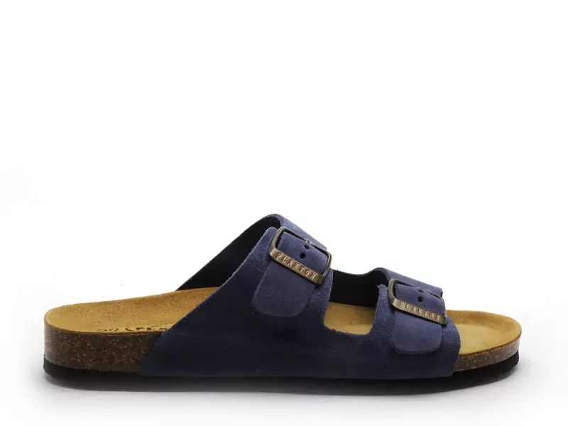 Plakton BETA 180010 Bleu Mules et Sabots Plats Femme