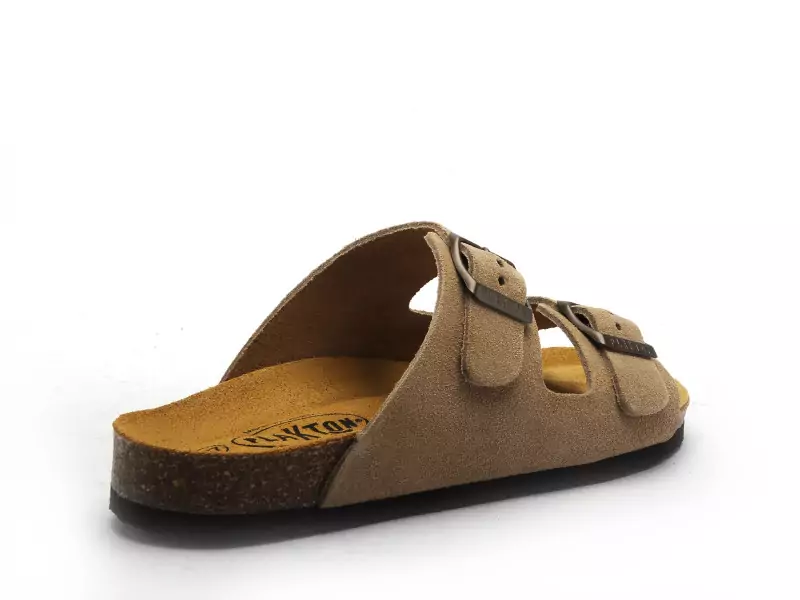 Plakton BETA 180010 Beige Mules et Sabots Plats Femme