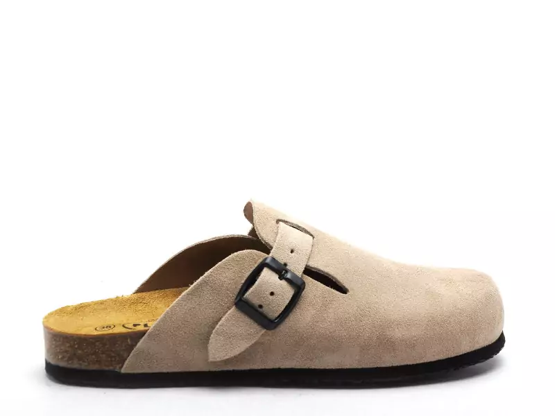 Plakton BLOGG 181539 Beige Mules et Sabots Plats Femme