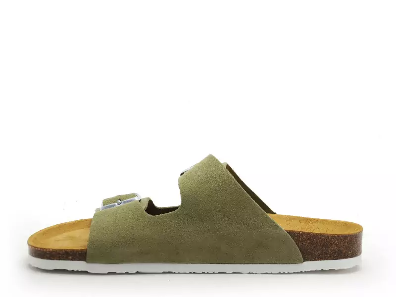Plakton BETA 180010 Vert Mules et Sabots Plats Femme