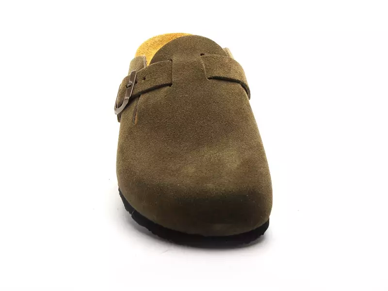Plakton BLOGG 181539 Kaki Mules et Sabots Plats Femme