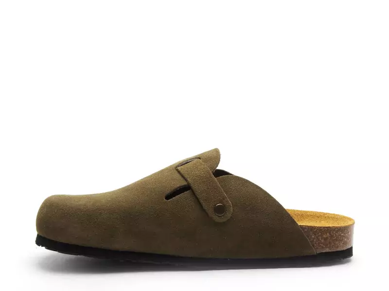 Plakton BLOGG 181539 Kaki Mules et Sabots Plats Femme