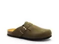 Plakton BLOGG 181539 Kaki Mules et Sabots Plats Femme
