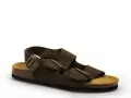 Plakton BAKU 185113 Kaki Sandales Plates Femme