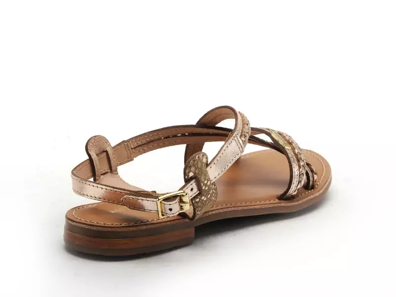 Les Tropeziennes HOMONGO F Or Sandales Plates Femme