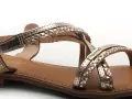 Les Tropeziennes HOMONGO F Or Sandales Plates Femme