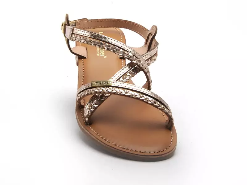 Les Tropeziennes HOMONGO F Or Sandales Plates Femme