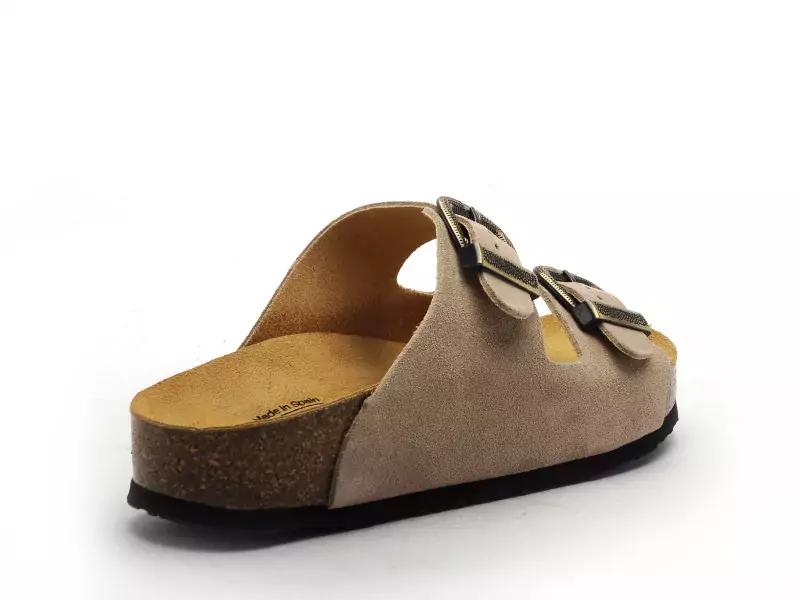 Plakton CP BETA OUEST 340010 Beige Mules et Sabots Plats Femme