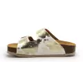 Plakton CP BETA 340010 ANIMAL PRINT Blanc Mules et Sabots Plats Femme