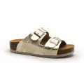 Plakton CP BETA 340010 ANIMAL PRINT Blanc Mules et Sabots Plats Femme