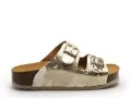 Plakton CP BETA 340010 ANIMAL PRINT Blanc Mules et Sabots Plats Femme