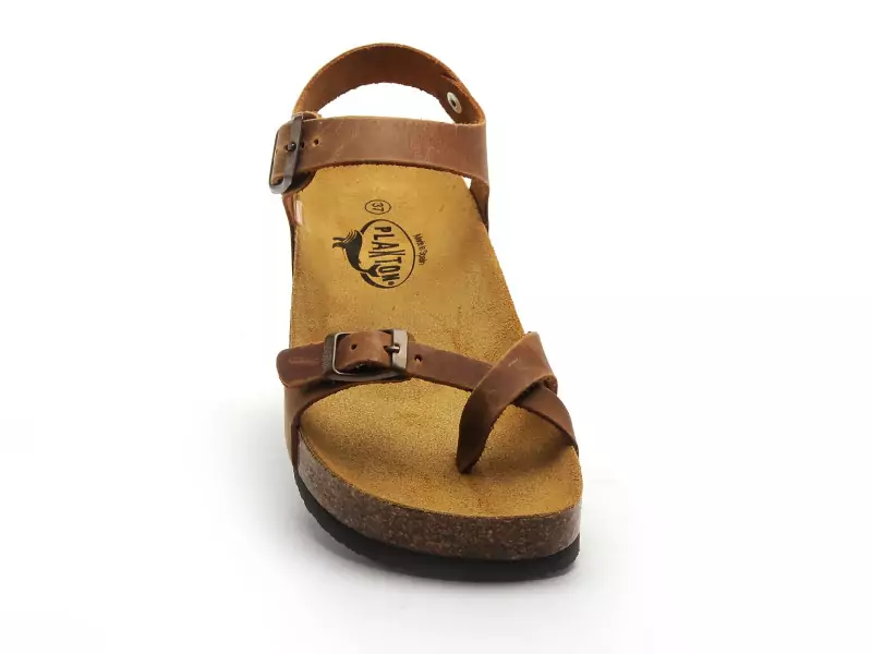 Plakton CP ZOMBA  341016 Marron Sandales à Talons Femme