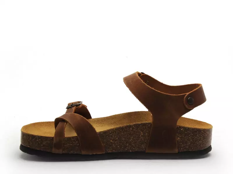 Plakton CP ZOMBA  341016 Marron Sandales à Talons Femme