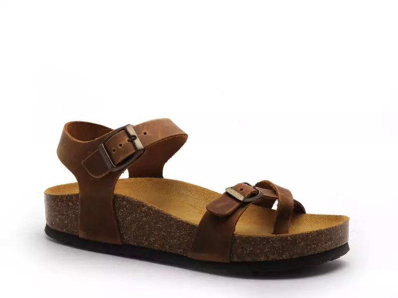 Plakton CP ZOMBA  341016 Marron Sandales à Talons Femme