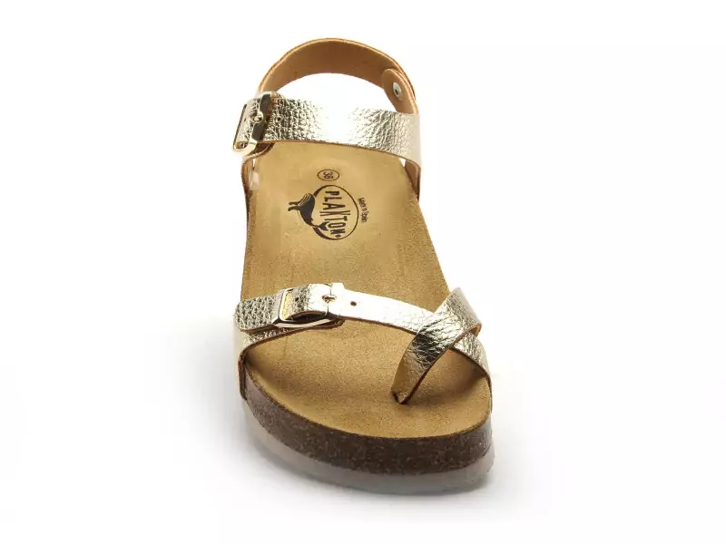 Plakton CP ZOMBA  341016 Or Sandales à Talons Femme