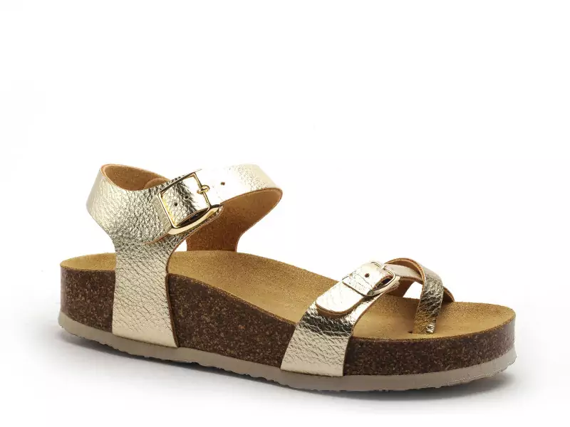 Plakton CP ZOMBA  341016 Or Sandales à Talons Femme