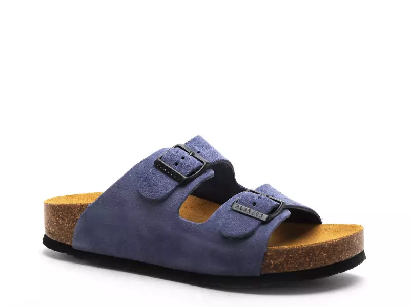 Plakton CP BETA  340010 Bleu Mules et Sabots Plats Femme