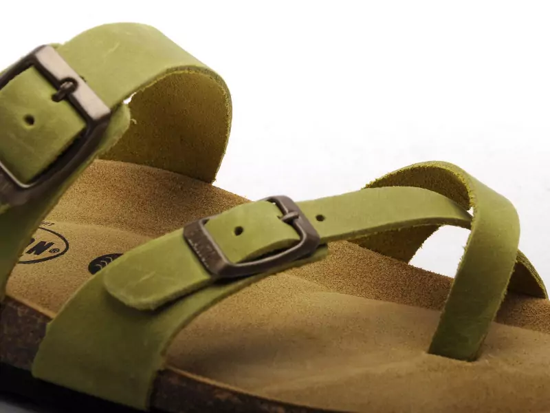 Plakton BOMBAY 181032 Vert Mules et Sabots Plats Femme