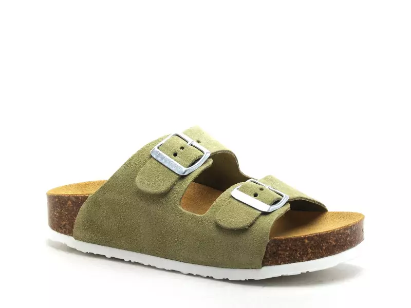 Plakton CP BETA  340010 Vert Mules et Sabots Plats Femme