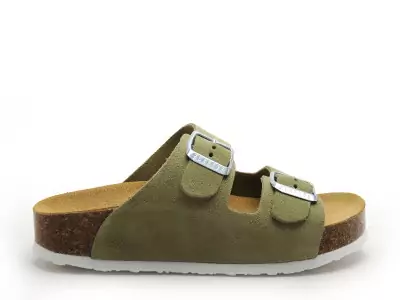 CP BETA  340010 Vert Mules et Sabots Plats Femme